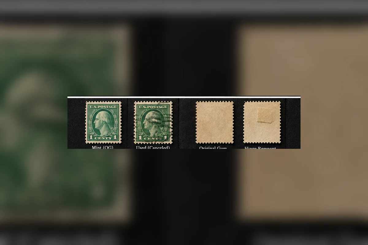 mint and used stamps editorial philatelic scene